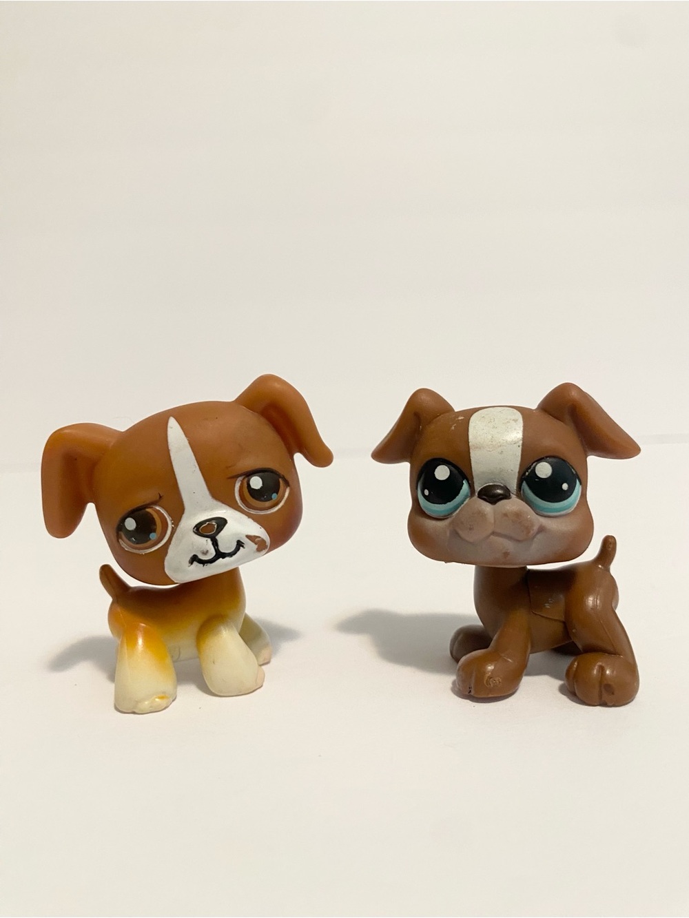 Littlest Pet Shop LPS Boxer Dog #25 #83 2004 2006 Lot Figure Vintage Y2K Figures
